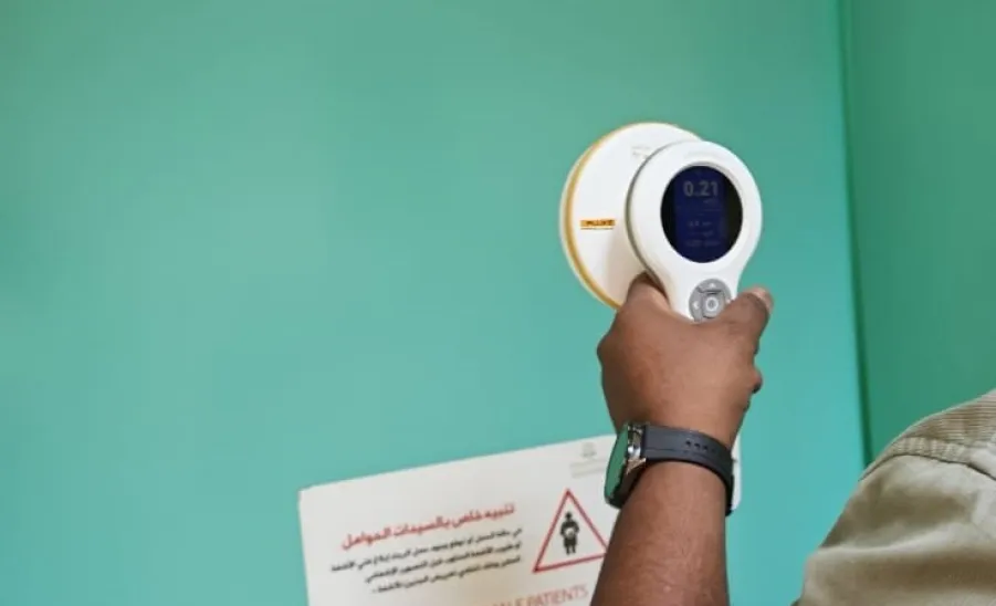 The General Administration of Occupational Health and Environment conducts Radiation Survey and Quality Assessment for Radiological Devices  -  الإدارة العامة للصحة المهنية والبيئة تُنفذ إجراءات المسح الإشعاعي و الجودة النوعية للأجهزة المشعّة بمقرات الجامعة