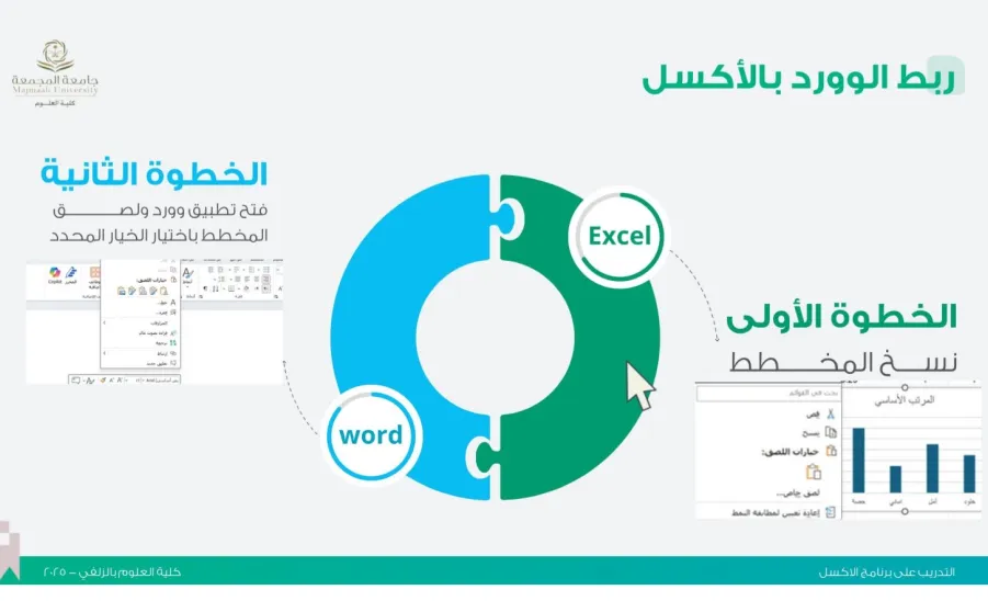 كلية العلوم تقيم ورشة عمل بعنوان : التدريب على برنامج Excel -  التدريب على برنامج Excel