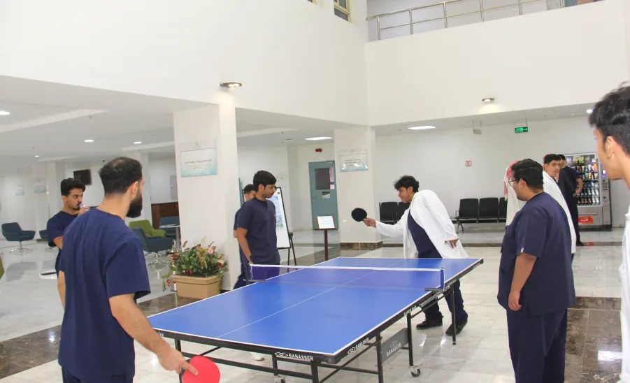 The College of Nursing Marks International Day for Tolerance with Student Competitions -  كلية التمريض تقيم بطولة التسامح للبلايستيشن وتنس الطاولة