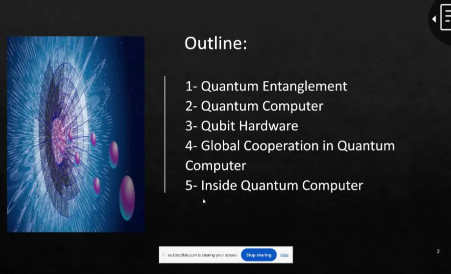 The College of Science hosts a Training Course: “Global Perspectives on Collaboration in Quantum Computing” -  الآفاق العالمية للتعاون في مجال الكمبيوتر الكمي