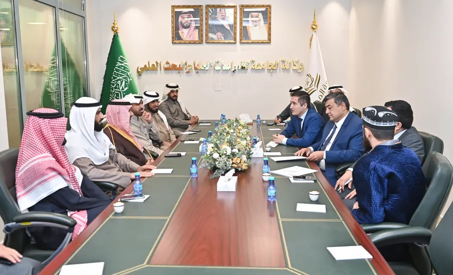 رئيس الجامعة يستقبل سفير جمهورية أوزبكستان لدى المملكة العربية السعودية -  زيارة سفير أوزبكستان