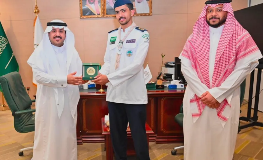 الكلية التطبيقية تستقبل جوالة الكلية المشاركين في موسم حج 1447هـ - صورة