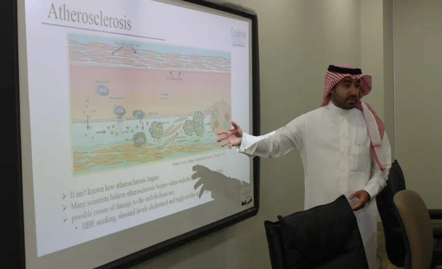 قسم الأحياء بالكلية يحتفل بالمبتعث سامي جارالله المالكي -  