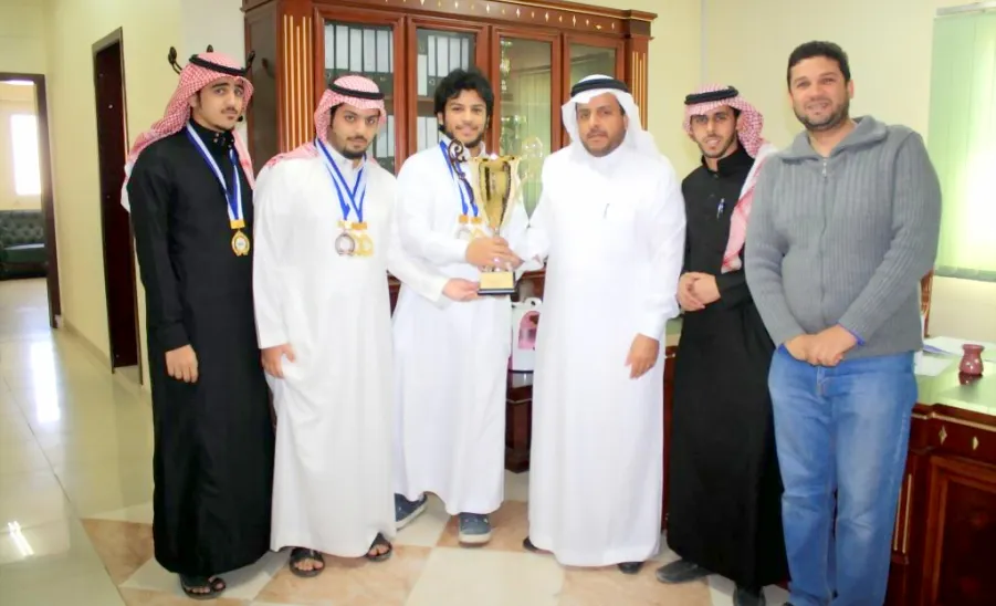 Faculty of Engineering Wins the First Championship for Swimming at the University of Majmaah -  