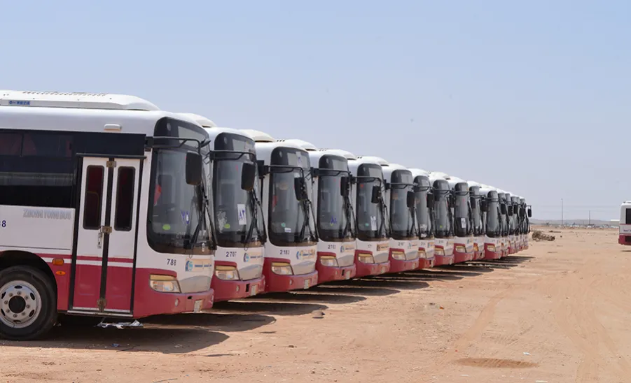 The University Finishes the Preparations and Supplying for the Students transportation Project -  