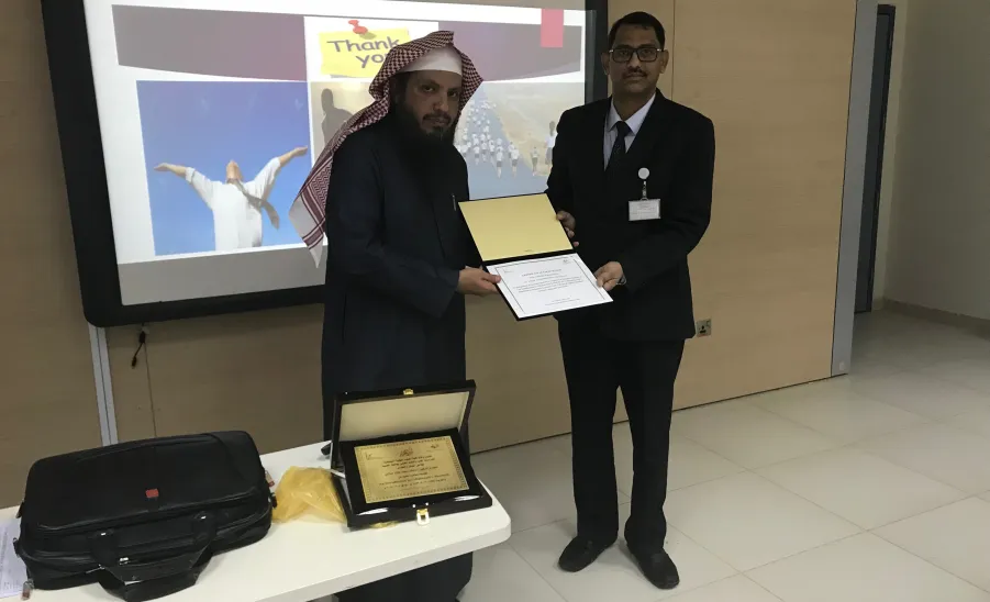 وحدة البحث العلمي بكلية العلوم الطبية التطبيقية تقيم محاضرة علمية لأعضاء هيئة التدريس بالكلية - 