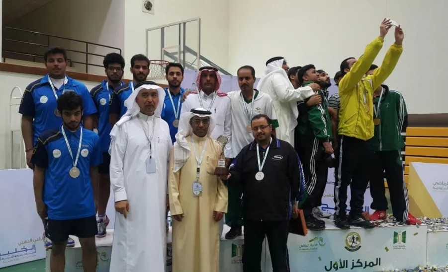 منتخب الجامعة لكرة الطاولة ثاني الجامعات السعودية للسنة الثانية على التوالي - 