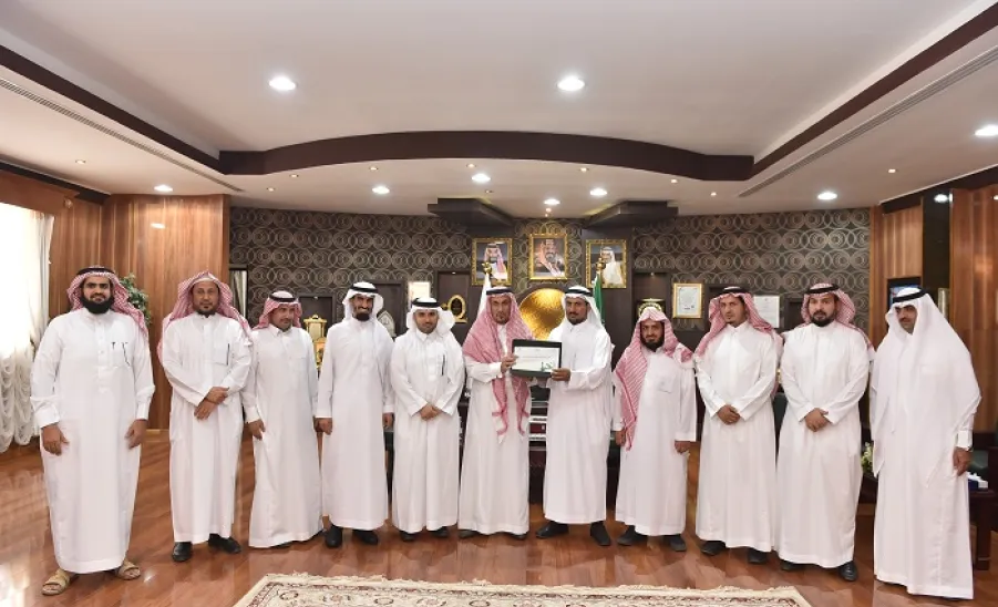 معالي مدير الجامعة يستقبل قيادات كلية التربية بالمجمعة - 