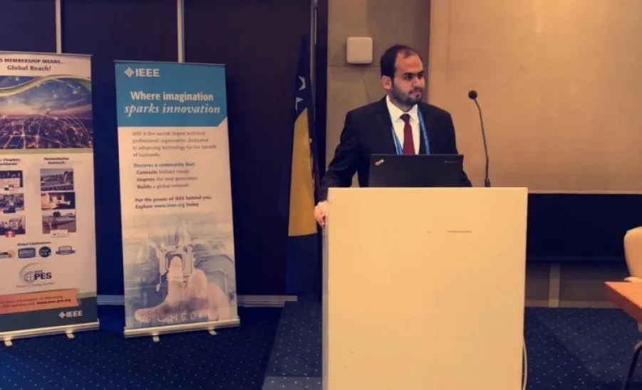 المبتعث لمرحلة الدكتوراه من كلية الهندسة عبدالله بن صالح التميمي يشارك في مؤتمر علمي دولي في جمهورية البوسنة والهرسك - 