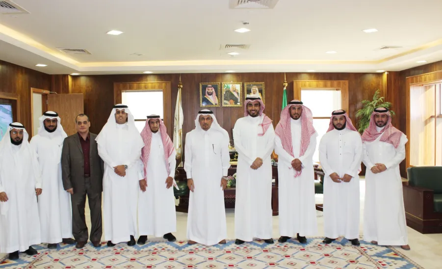 معالي مدير الجامعة يستقبل عميد كلية العلوم بالزلفي ووكلاء الكلية -  