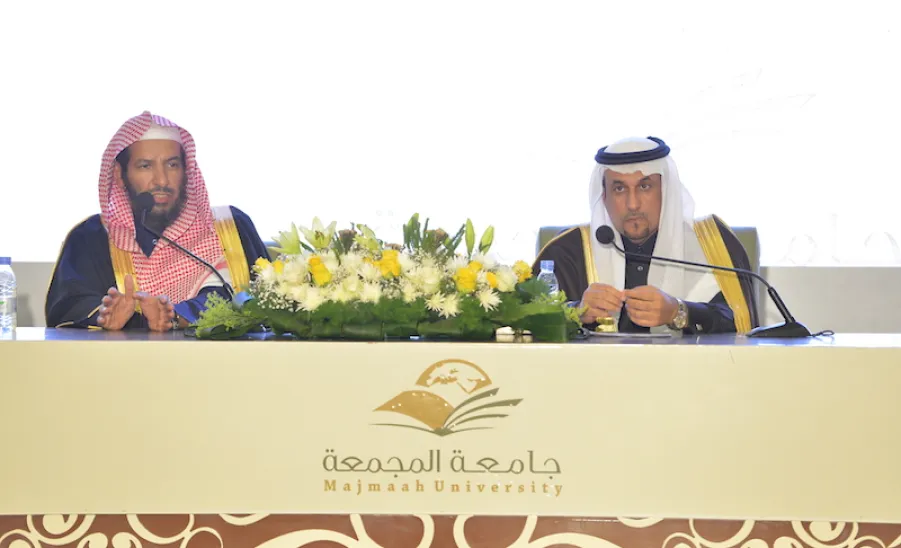 ألقى محاضرةً بعنوان : ( دور الطالب الجامعي في تعزيز الانتماء الوطني ) : الجامعة تستضيف معالي الشيخ الدكتور سعد الشثري - 