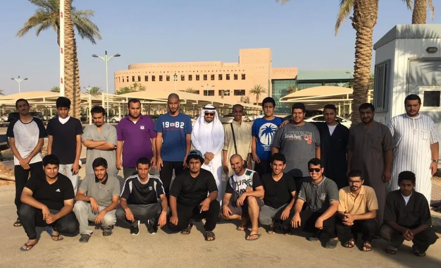 عميد شؤون الطلاب يستقبل جوالة الجامعة  - 
