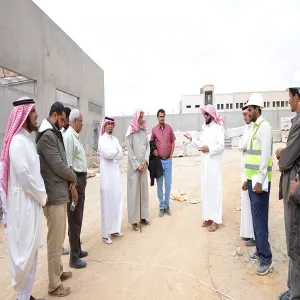 Within the Rectorship Constant Visits: HE Vice Rector Makes A Spotting Visit To The Urgent Buildings Projects In Haotat Sudair Province