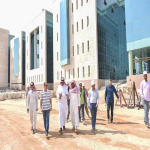 وكيل الجامعة يتفقد مراحل العمل في مشروع إدارة الجامعة والعمادات المساندة