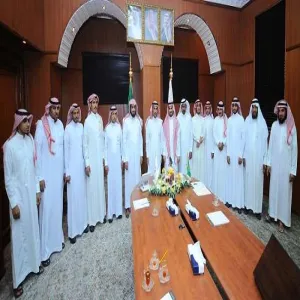 His Excellency the Rector Receives in His Office the Director &amp; Staff of Legal Affairs Dept&amp; Follow-Up Dept.