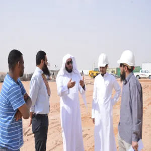 HE the Vice Rector Checks the Urgent Buildings of Rummah College of Science and Humanities