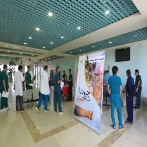 Under the slogan # Jnodna_nfdakm_bdmaina medical services assess the blood donation campaign to support the troops home