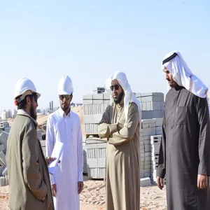 Vice Rector Inspects the Urgent Building projects in Rummah
