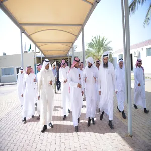 HE the Vice Rector Examines the College of Applied Medical Sciences Building for Female Students
