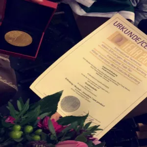 CCIS Honors Female Students Winners of the German IENA Exhibition Gold Medals.