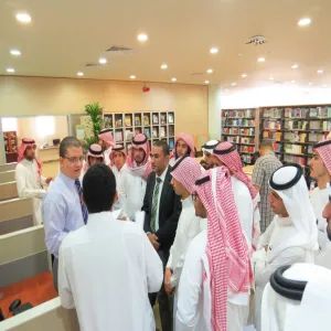 The Library Week in Almajma’ah University between 25-28/12/1435 under the Slogan My Excellence My Book
