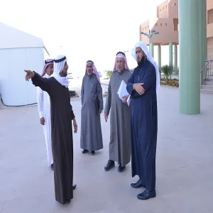 The Vice Rector Inspects the University Facilities in University City at Majmaah