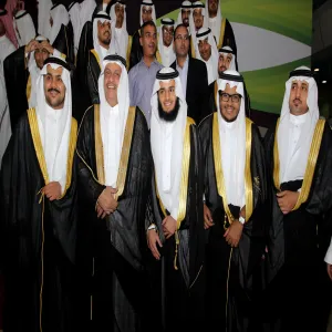 The College of Business Administration Dean, Celebrates with the Graduates Their Joy