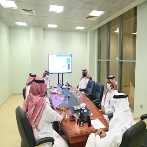 سعادة عميد تقنية المعلومات يستقبل سعادة عميد التعليم الالكتروني بجامعة الجوف