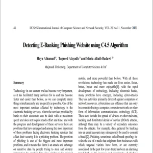 Computer Science Department students commended for publishing papers in journals