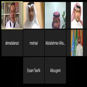 اللجنة الوطنية لأخلاقيات البحوث الحيوية بمدينة الملك عبدالعزيز للعلوم والتقنية تقوم بزيارة افتراضية للجامعة