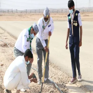 جوالة الجامعة تبدأ فعاليات المشروع الكشفي الوطني لنظافة البيئة وحمايتها المرحلة (13)