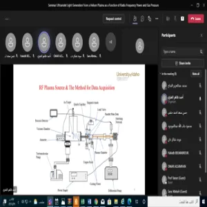A lecture by Department of Physics on RF plasma source and the method for data acquisition