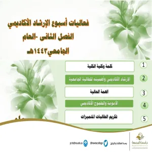 Academic Advising Week activities at female campus