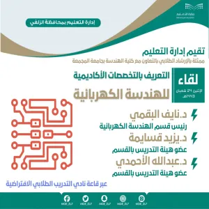 An introductory meeting at the College of Engineering in Majmaah for students