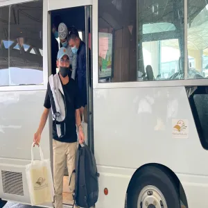 Reception and Transporting scholarship students