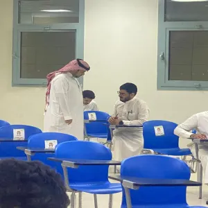 The Dean of the College inspects the progress of final exams for master's programs