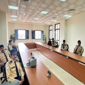 University Security conducts a training course for security guards