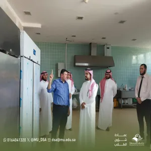 عميد شؤون الطلاب يتفقد سير تقديم خدمات التغذية في كليات الجامعة