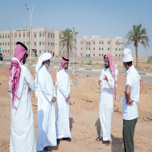 PROF. AL-DOSARI CONDUCTS A TOUR OF INSPECTION TO TWO PROJECTS