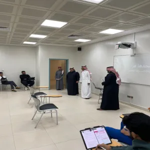 The dean on an inspection tour to the college's classrooms and facilities