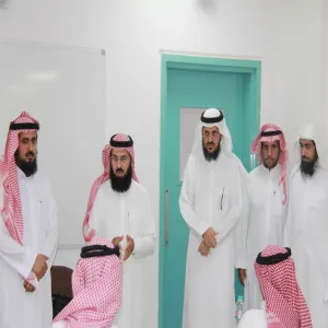 The College's dean on inspection tour to classrooms and offices
