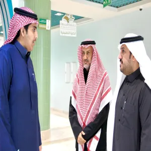 The CEO of the Applied College conducts an inspection tour the Admission and Registration Unit