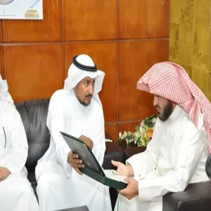 سعادة وكيل الجامعة يستقبل قيادات كلية التربية بالمجمعة