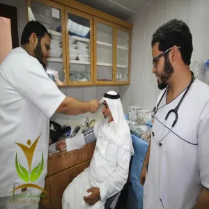Medical Services Participate in Serving Pilgrims in Pilgrim City in Majmaah – Launch Photos-  Based on the directives of His Excellency the Rector Dr. Khalid Al-Mogren and under the supervision of the dean of Medical College and the supervisor of Medical