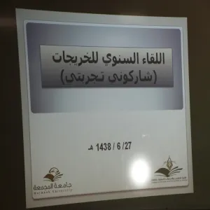 اللقاء السنوي للخريجات  بعنوان (شاركوني تجربتي)