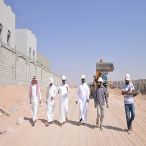 The University Vice Rector Inspects the New Urgent Constructions Project of the College of Science and Humanities in Rumah
