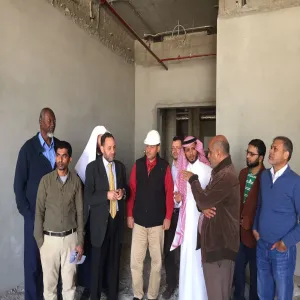 وكيل الكلية للشؤون التعليمية يتفقد مباني الكلية الجديدة