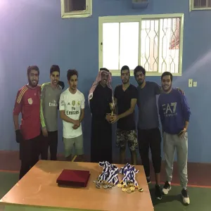 ختام منافسات دوري كرة القدم بكلية التربية في المجمعة