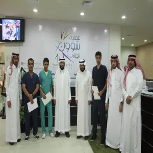 Dean of Student Affairs Confers Honor upon the Students Who Received Prince Nayef Program for First Aids