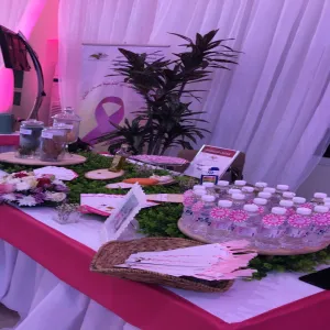 فعالية كلية التربية بالمجمعة للطالبات عن التوعية بسرطان الثدي
